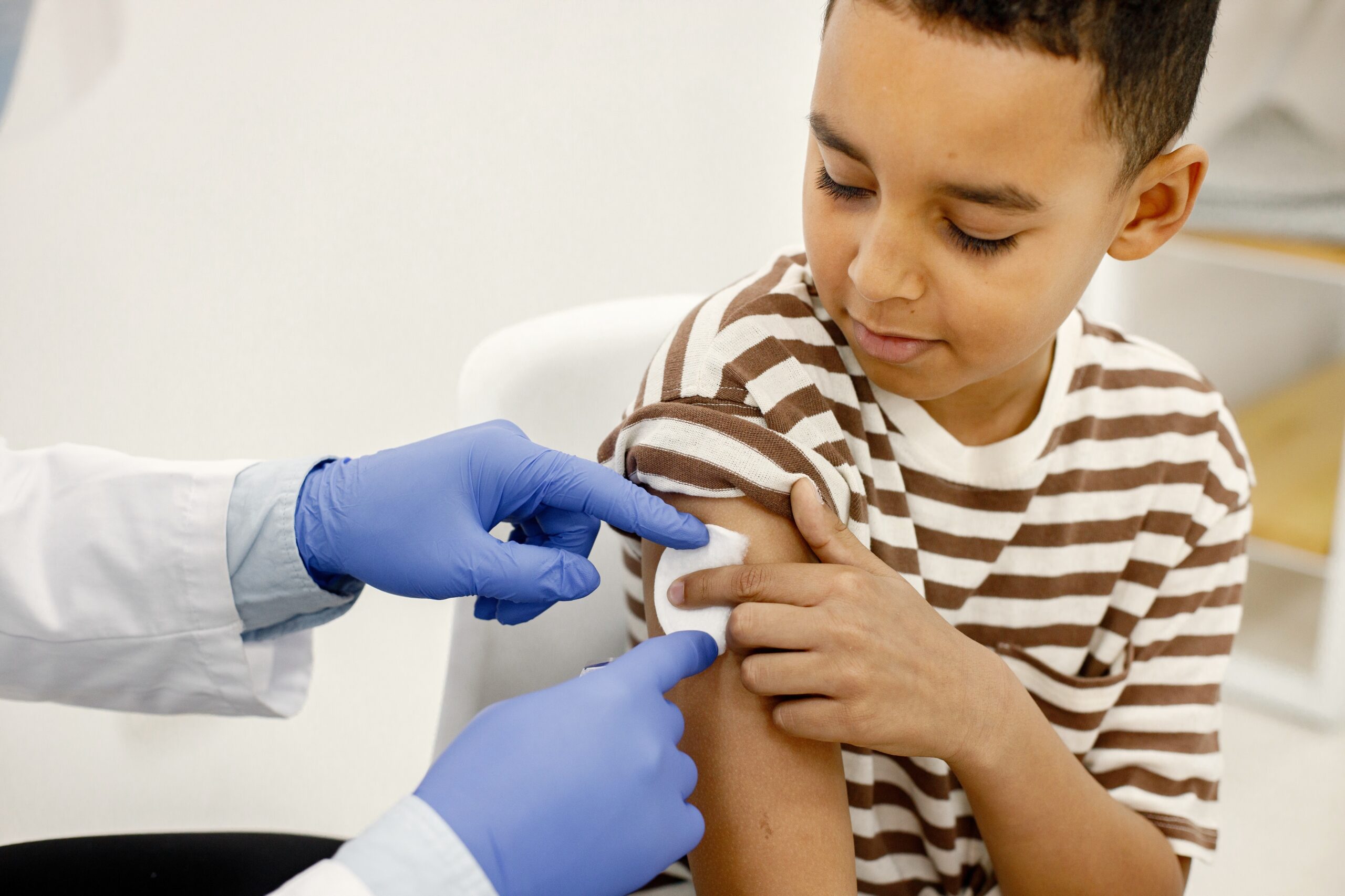 child getting vaccinated